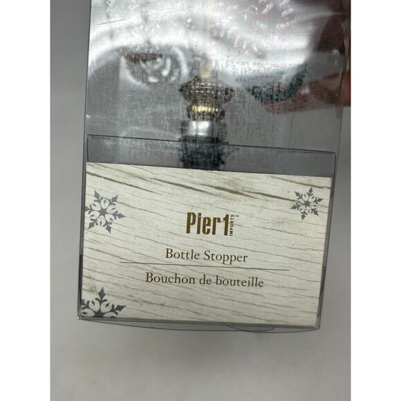 Pier 1 Imports Beaded Wine Bottle Stopper Christmas Tree Holiday - Picture 6 of 6